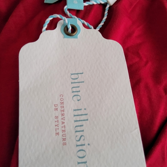 NWT!! Blue Illusion Designer Rouge Viscose Blend Women's Cap Sleeve Maxi Dress!! - Picture 9 of 11